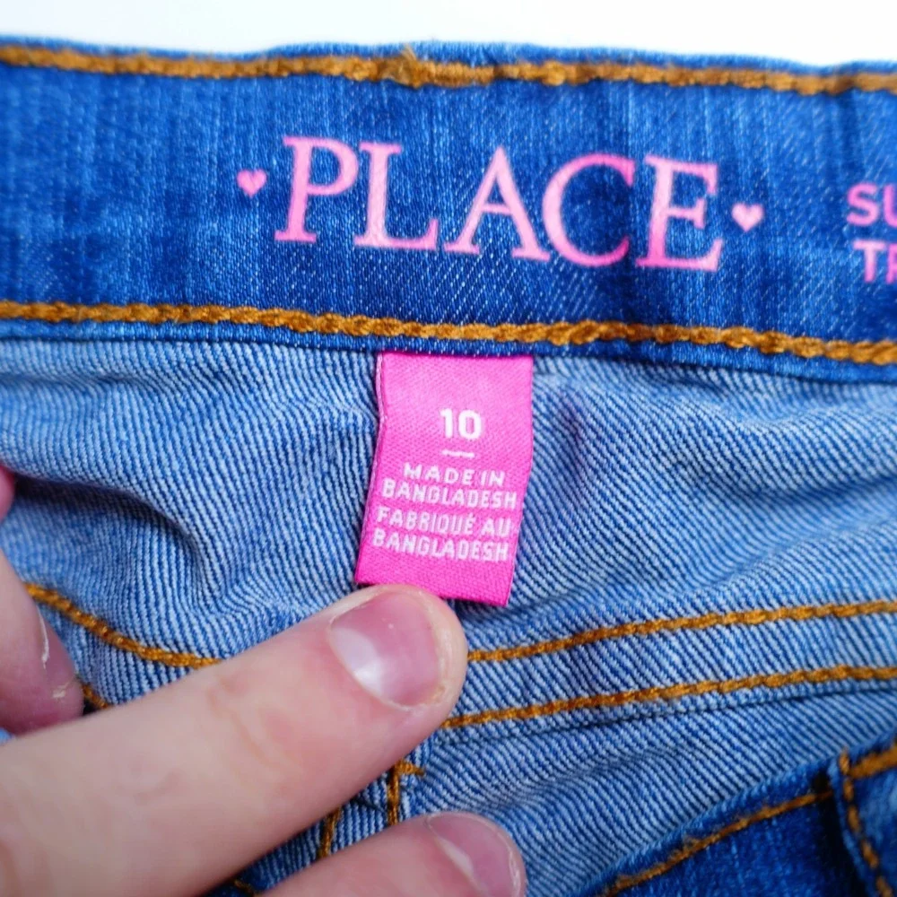 The Children's‎ Place Girls Super Skinny Blue Denim Jeans -10- 24 / 25